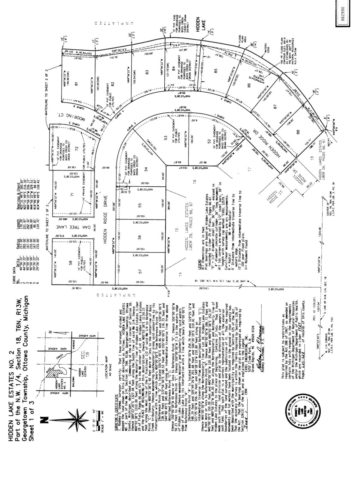 HLE Plat - Hidden Lake Estates